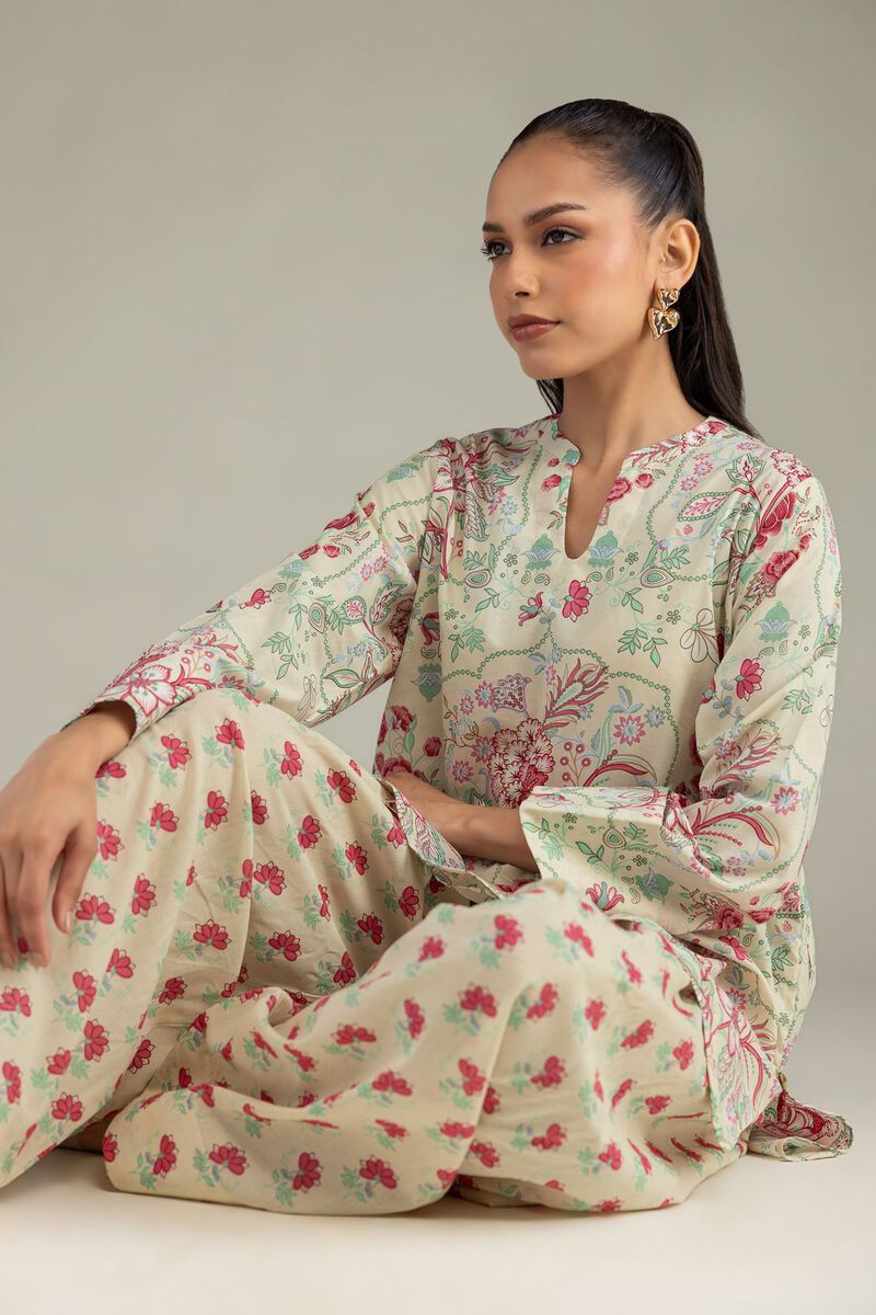 Floral Cambric Kurta