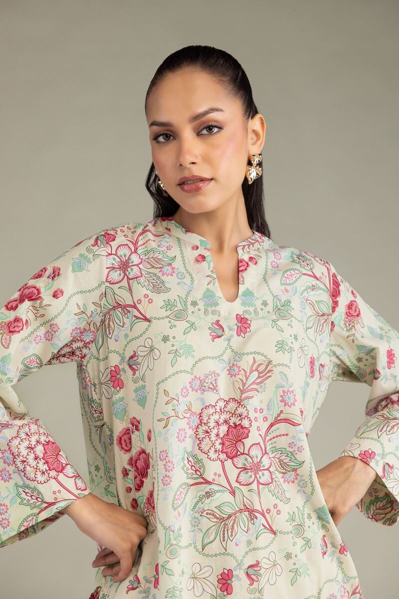 Floral Cambric Kurta