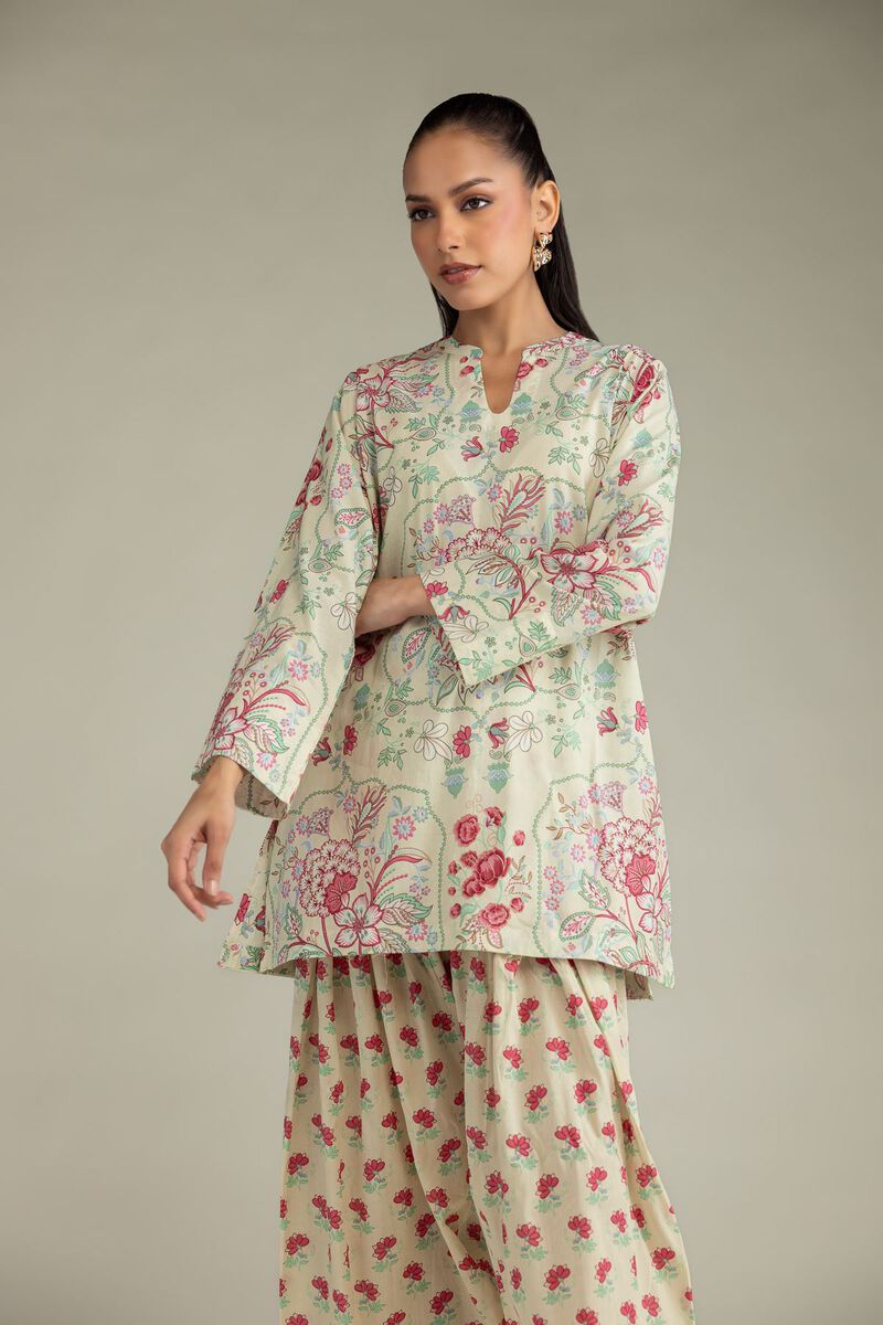 Floral Cambric Kurta