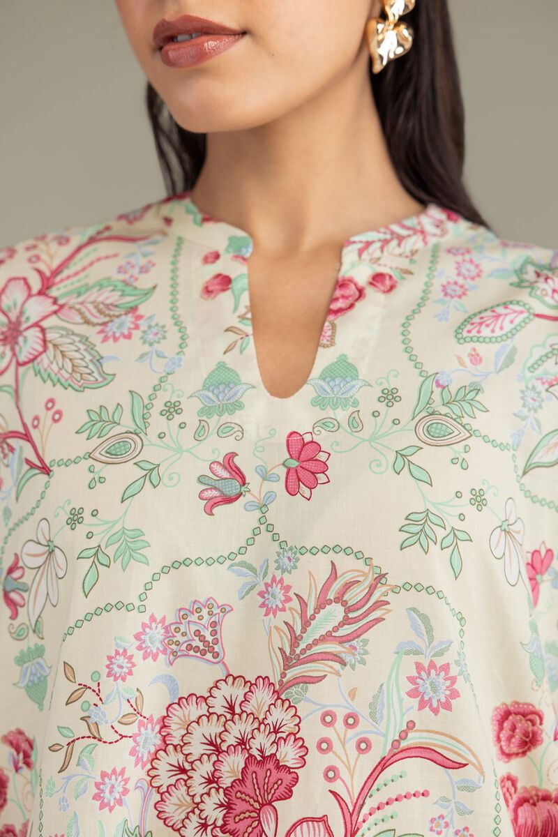 Floral Cambric Kurta