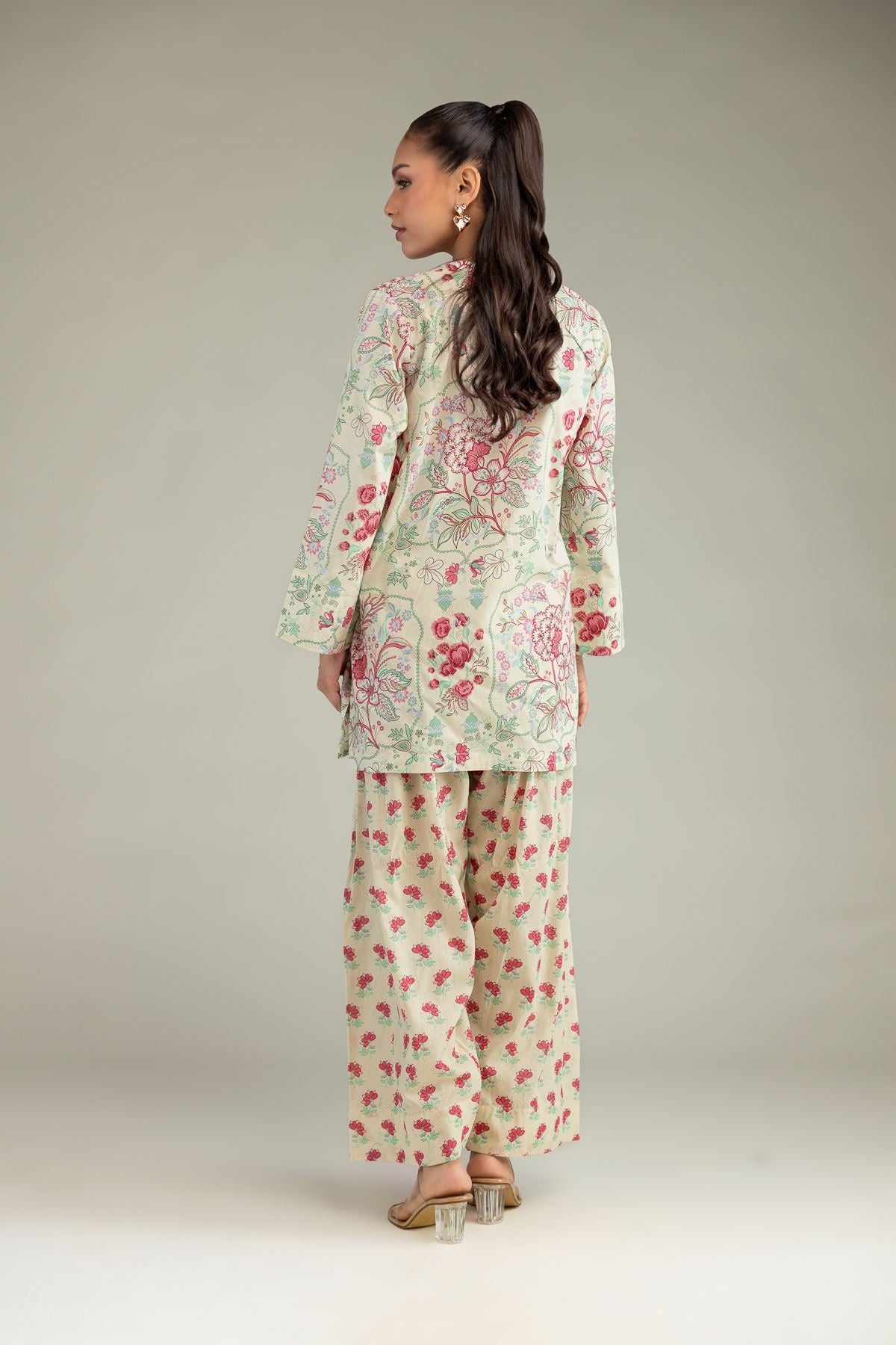 Floral Cambric Kurta