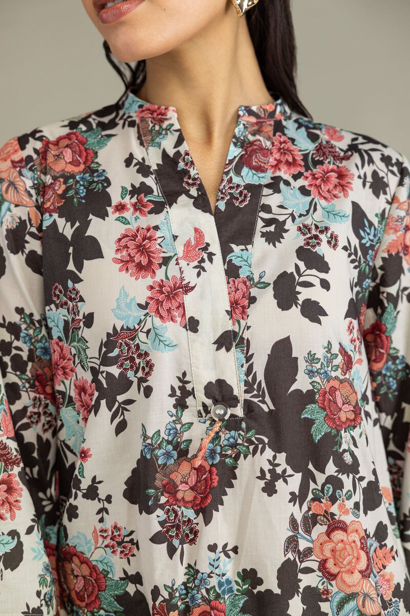 Floral Cambric Kurta