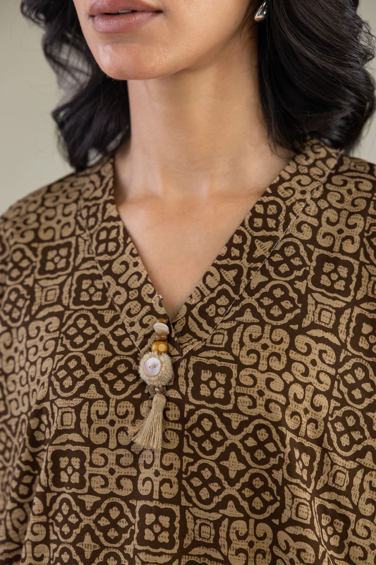 Short V-Neck Kurta