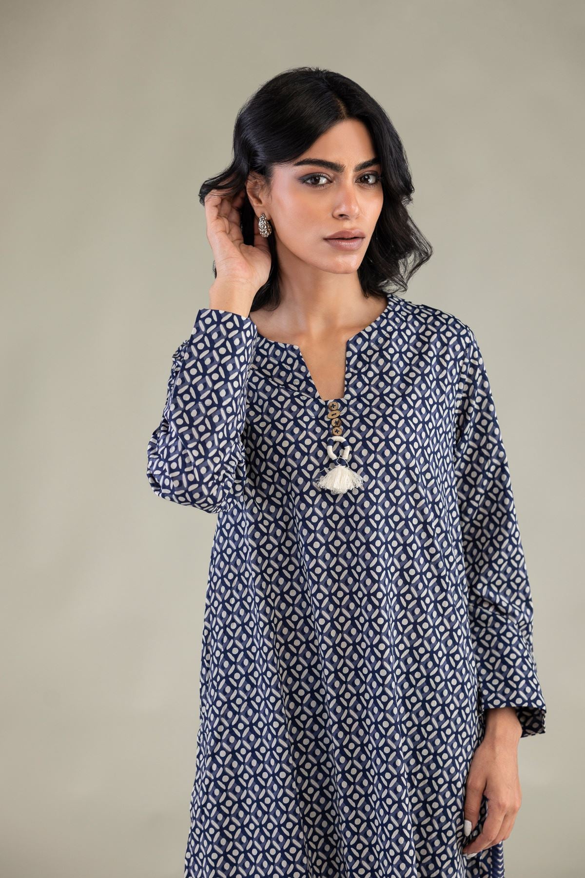 Printed Longline Kurta