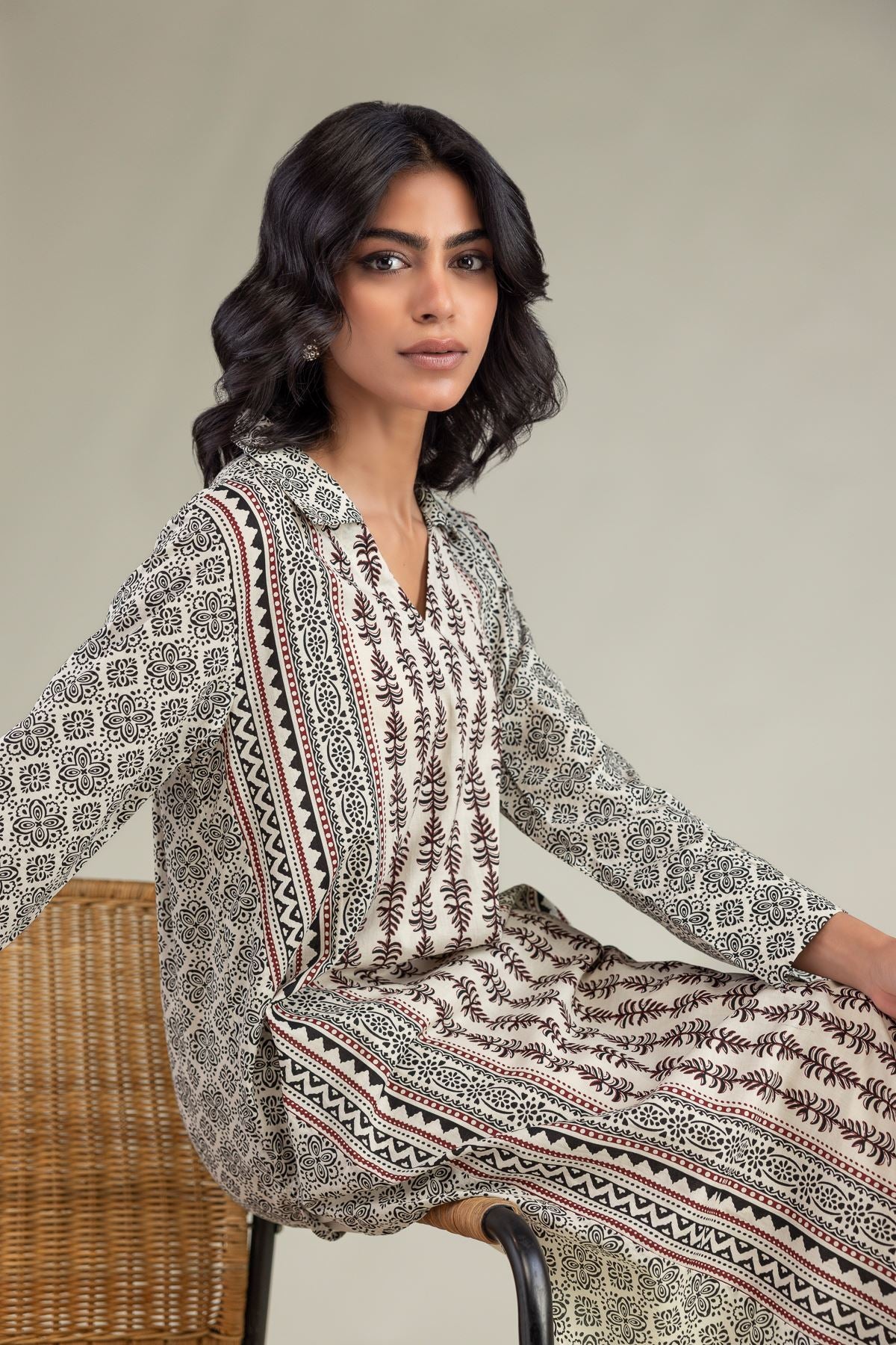 Cambric Longline Kurta