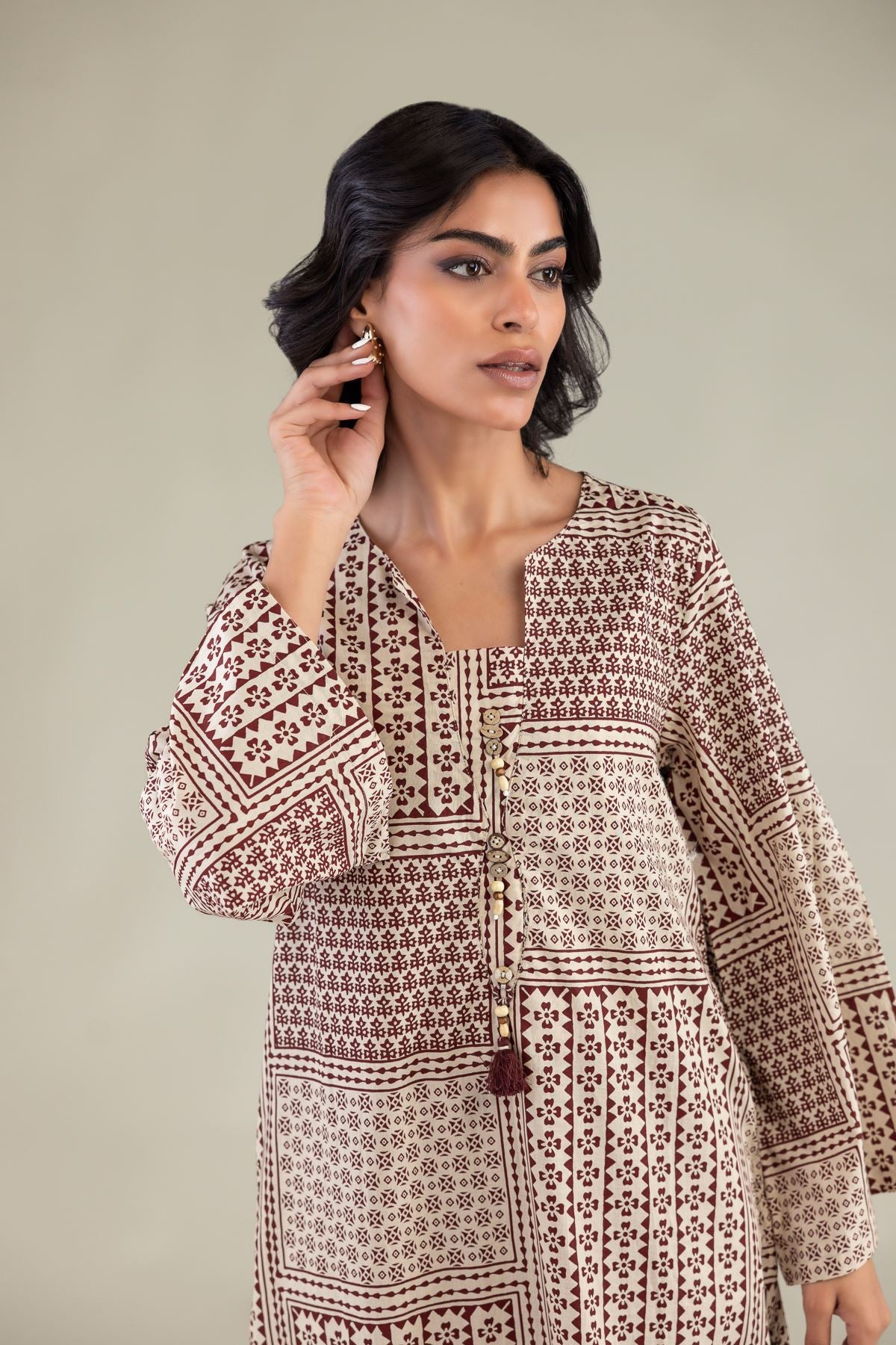 Cambric Longline Kurta