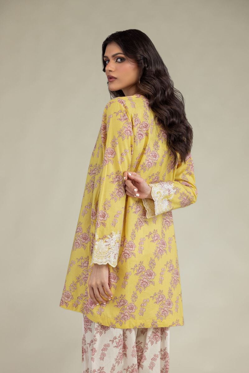 Yellow Lawn Kurta