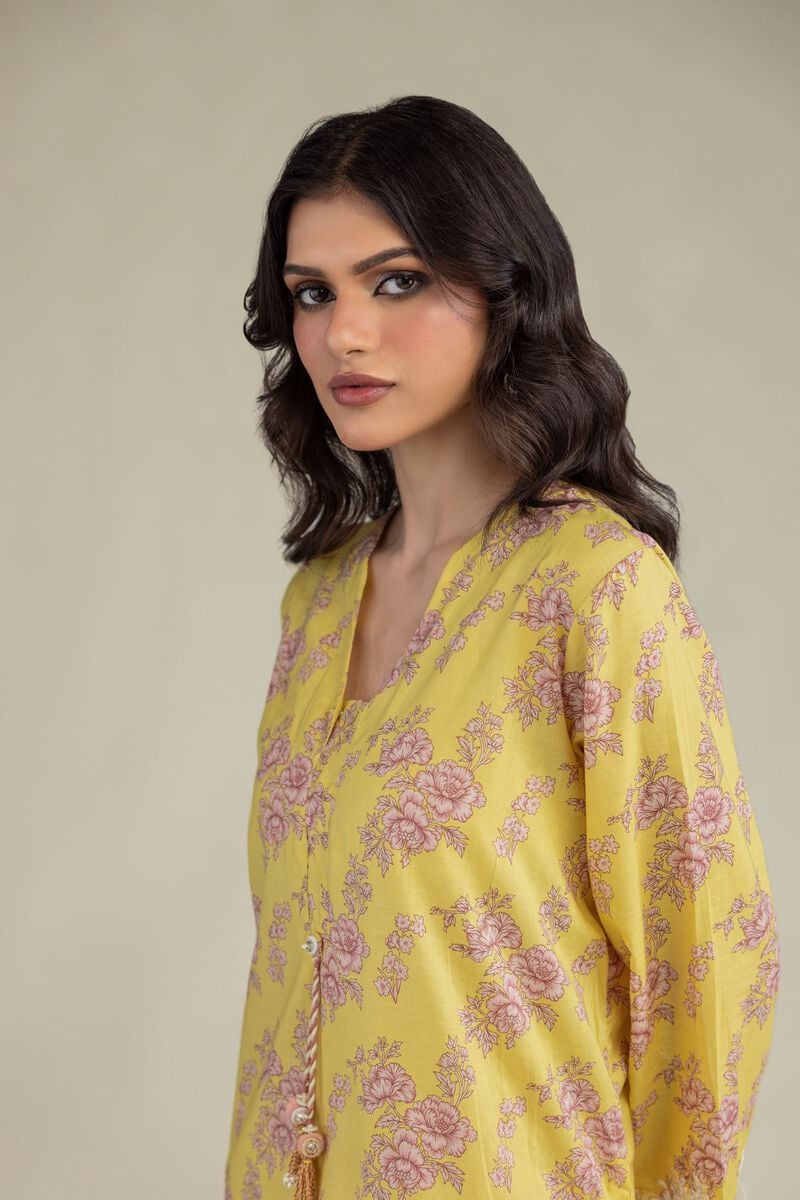 Yellow Lawn Kurta