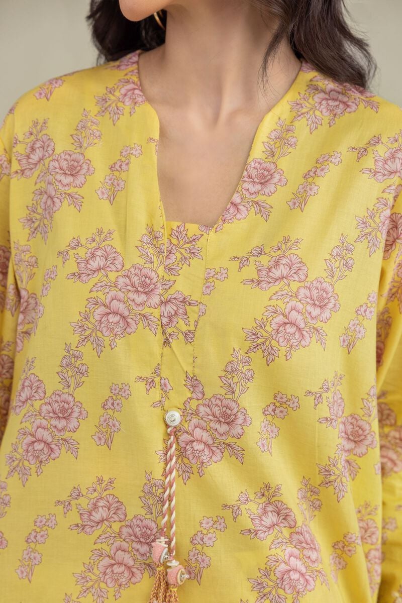Yellow Lawn Kurta