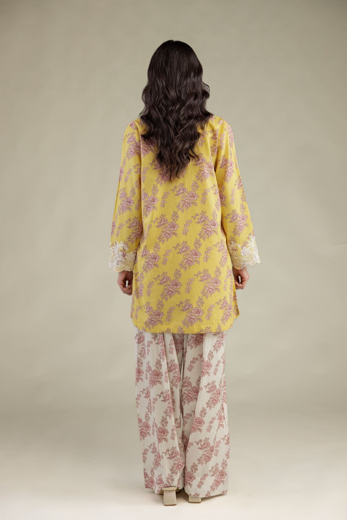 Yellow Lawn Kurta