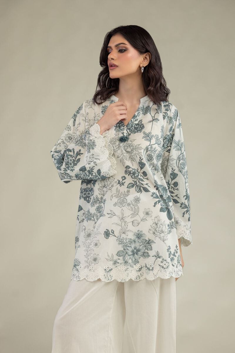 Lawn V-Neck Kurta