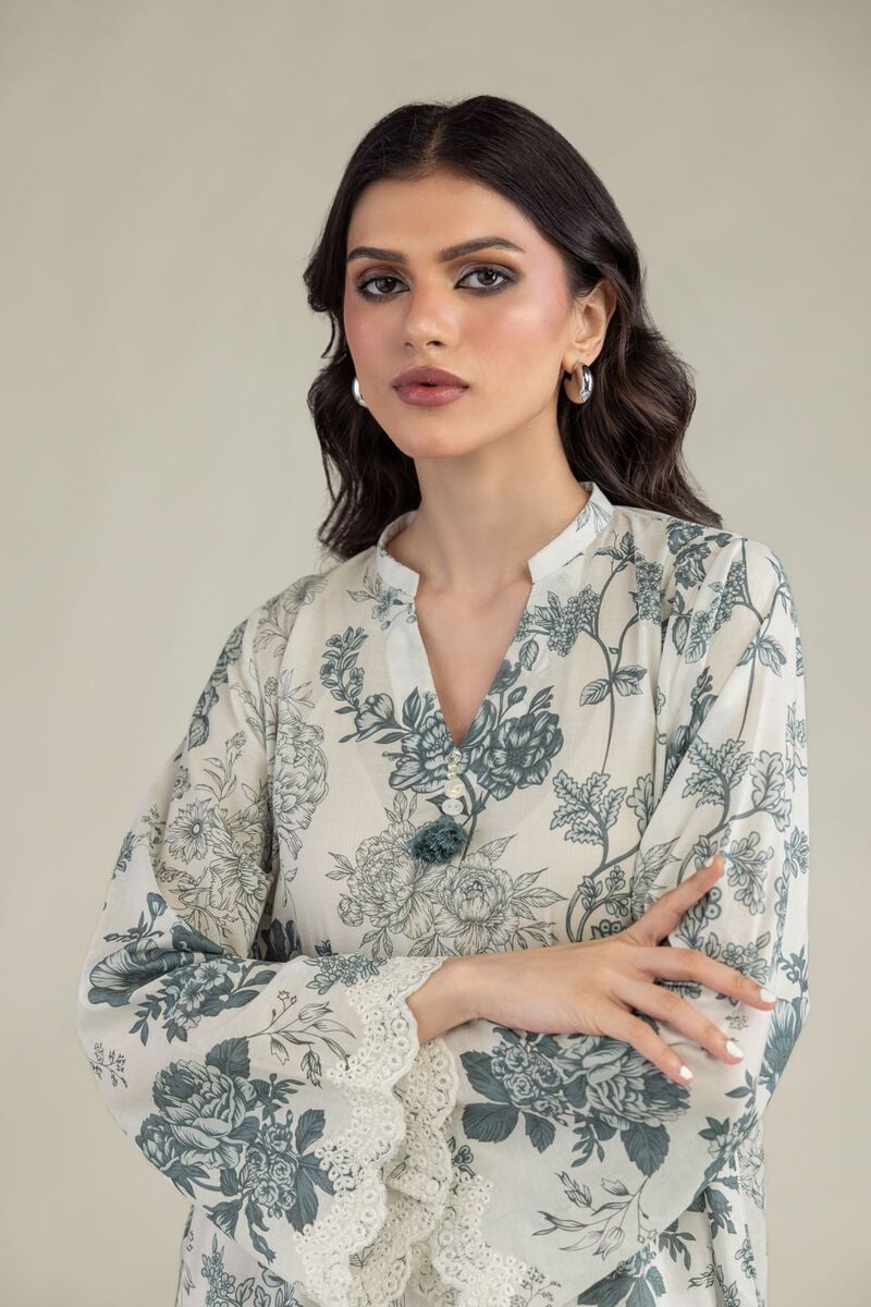 Lawn V-Neck Kurta