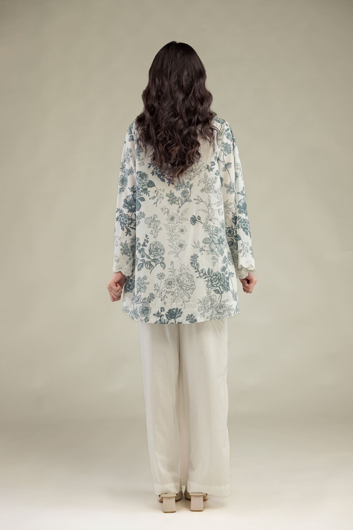 Lawn V-Neck Kurta