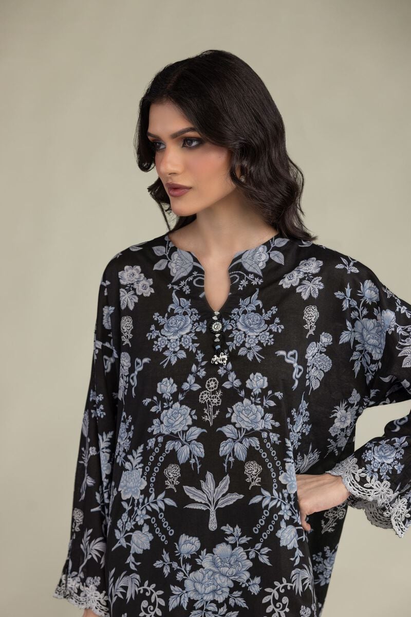 Black Lawn Kurta