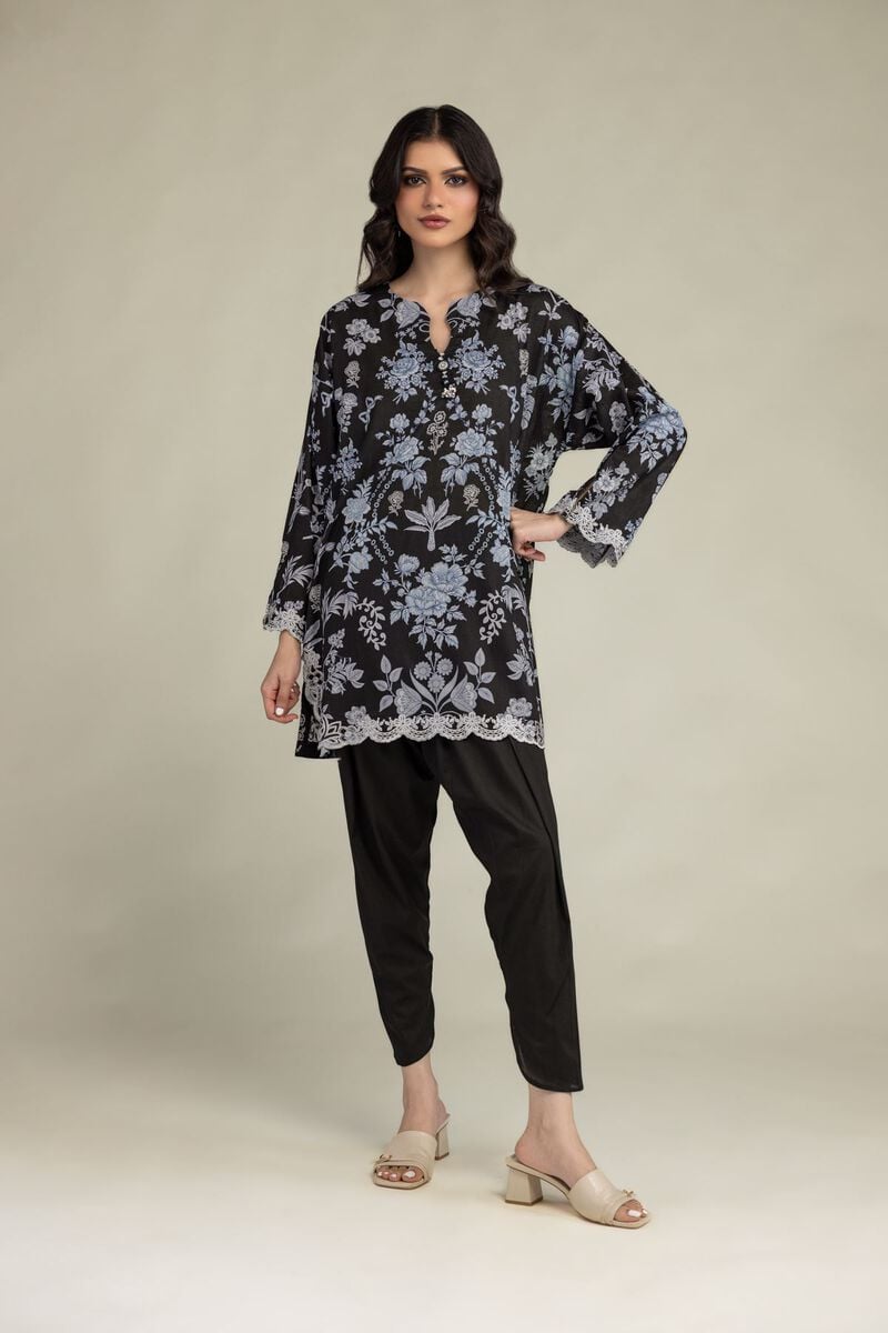 Black Lawn Kurta
