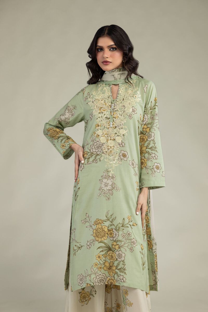 Lawn Floral Kurta