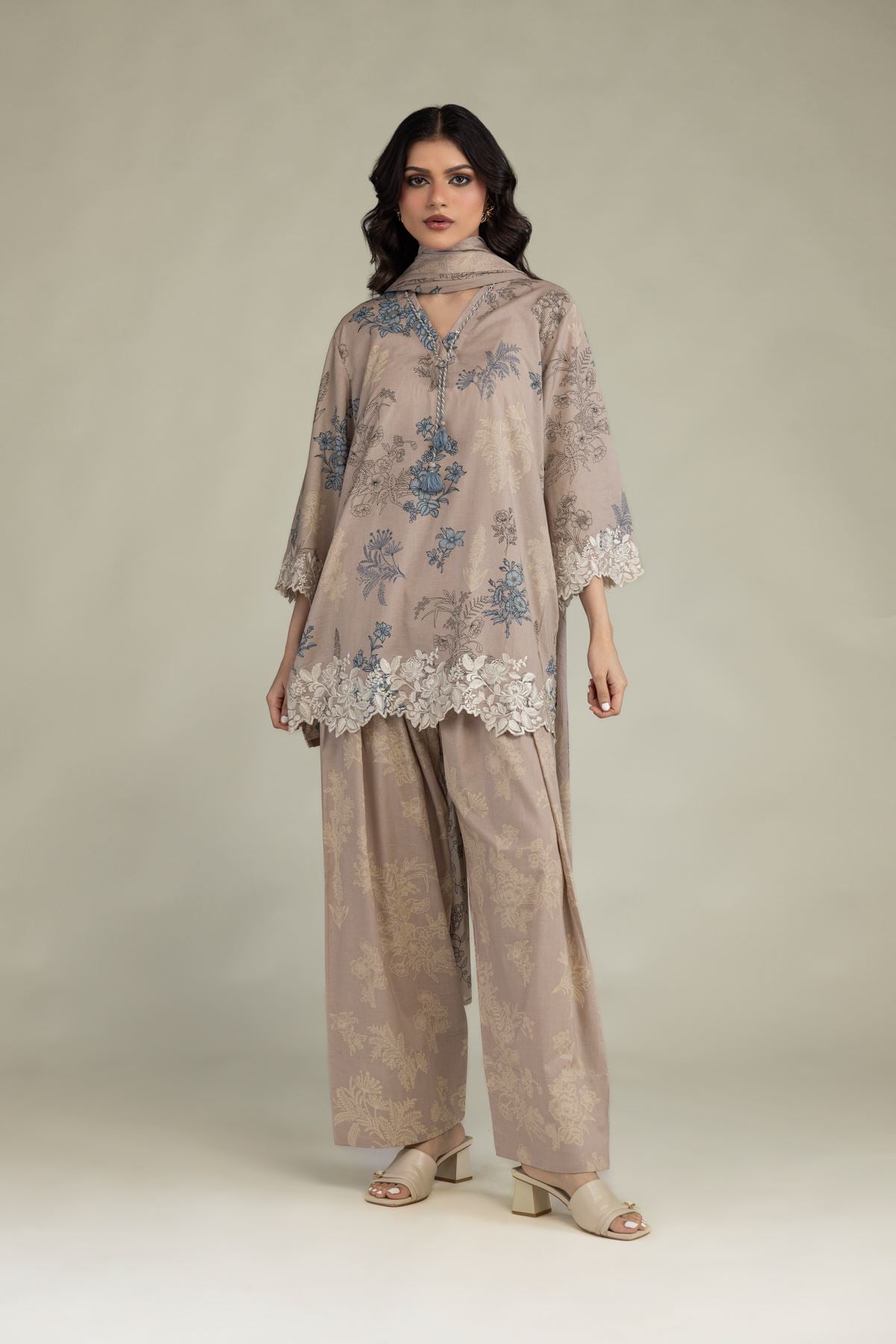 Floral Cambric Shalwar