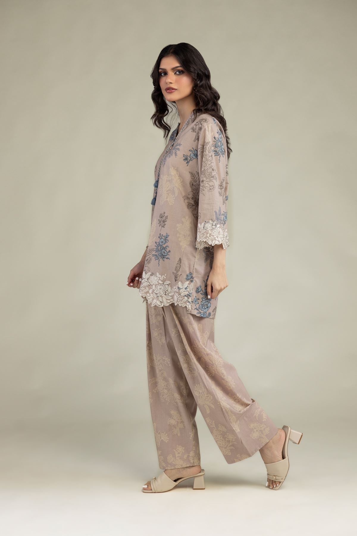 Floral Cambric Shalwar