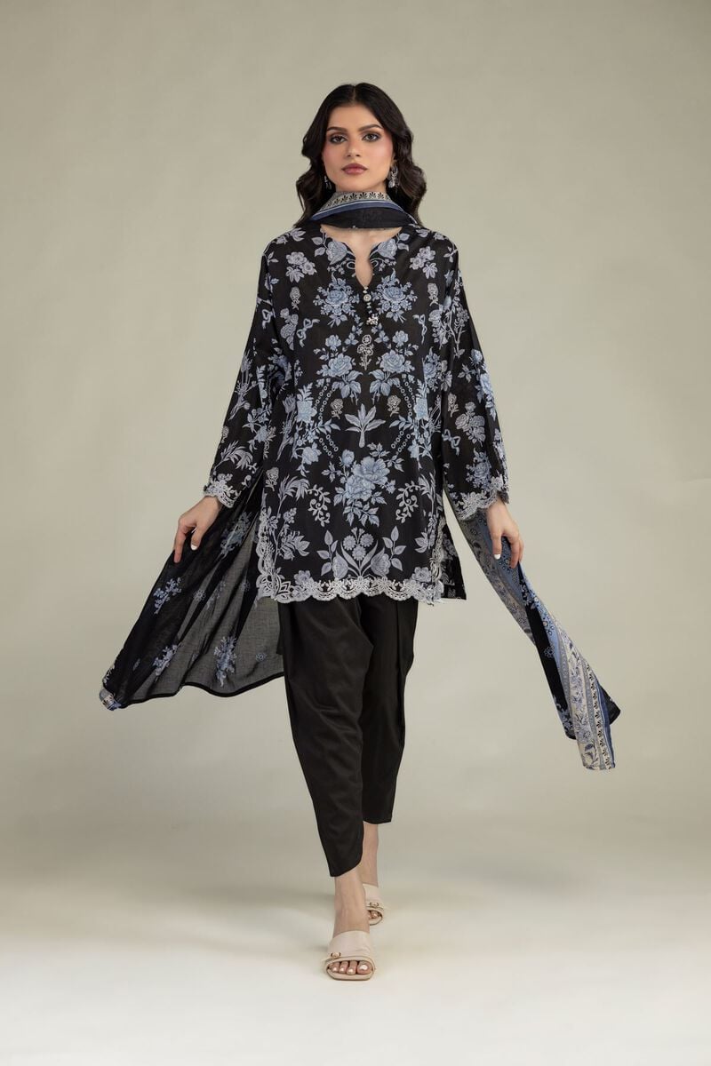 Black Solid Shalwar