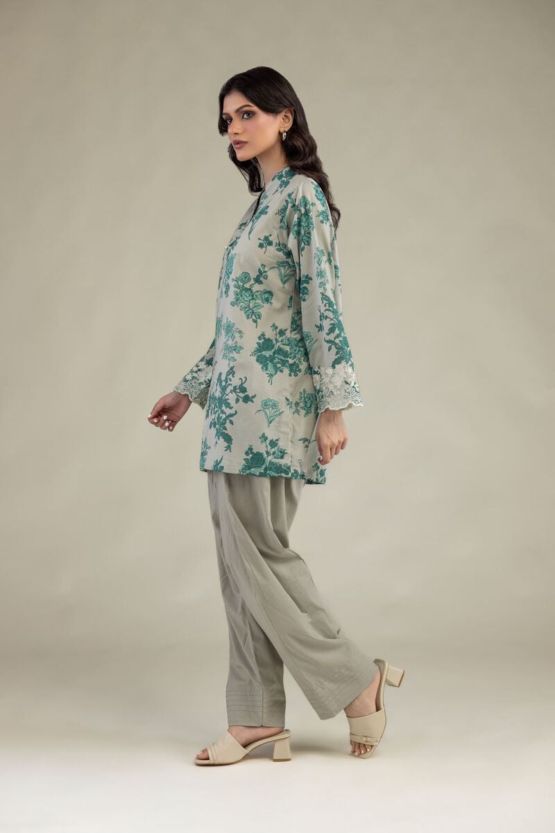 Gray Solid Shalwar
