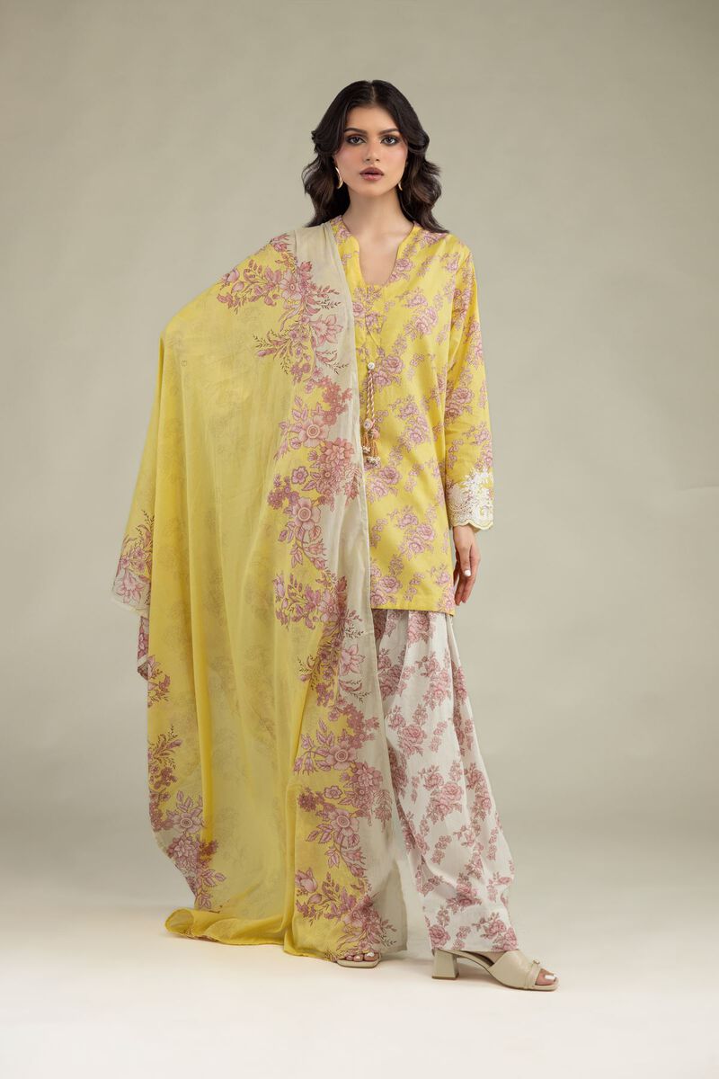 Lawn Floral Dupatta