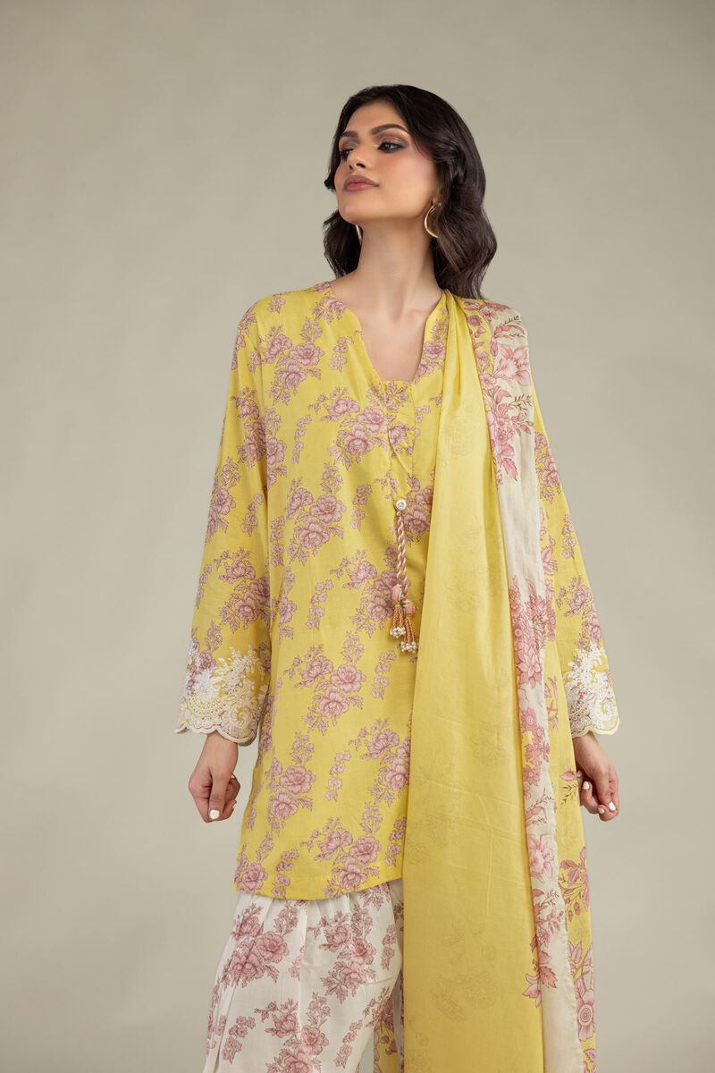 Lawn Floral Dupatta