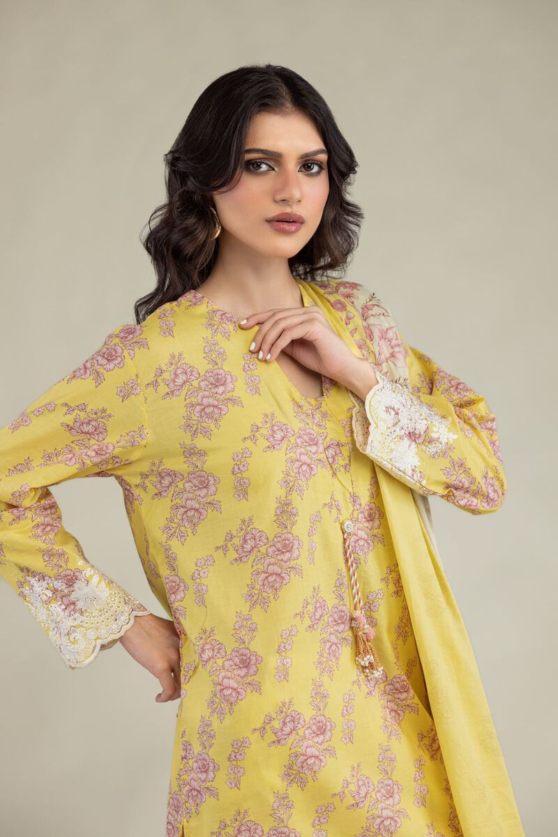 Lawn Floral Dupatta