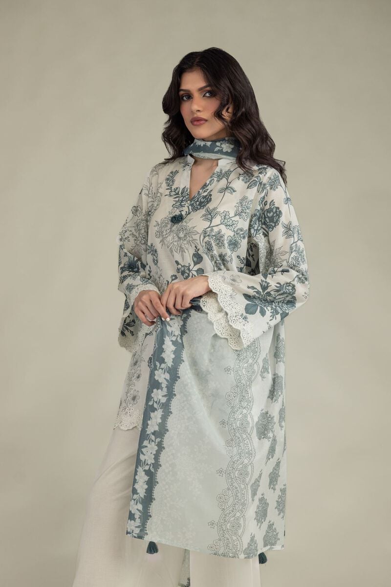 Floral Lawn Dupatta