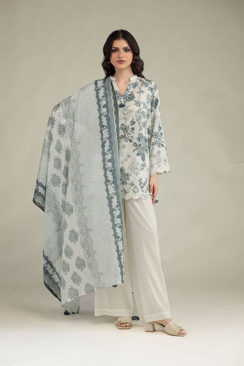 Floral Lawn Dupatta