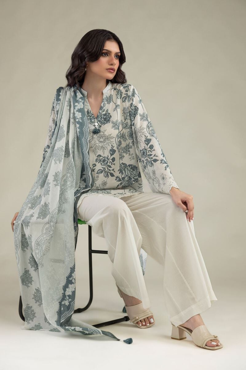 Floral Lawn Dupatta