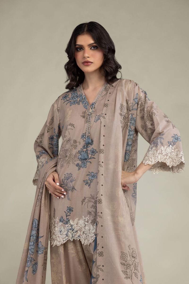 Floral Lawn Dupatta