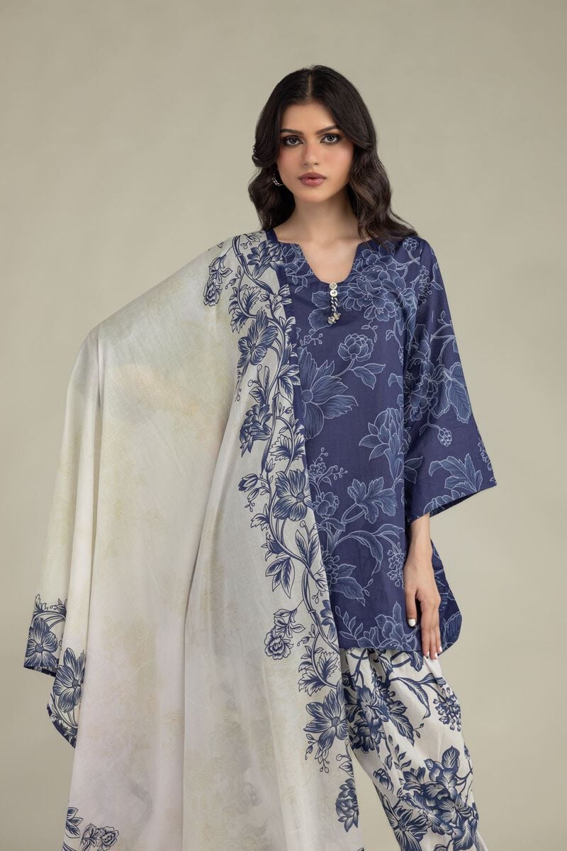 Lawn Floral Dupatta