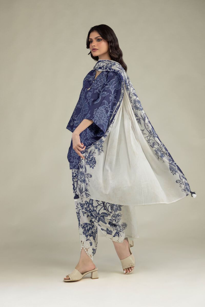 Lawn Floral Dupatta