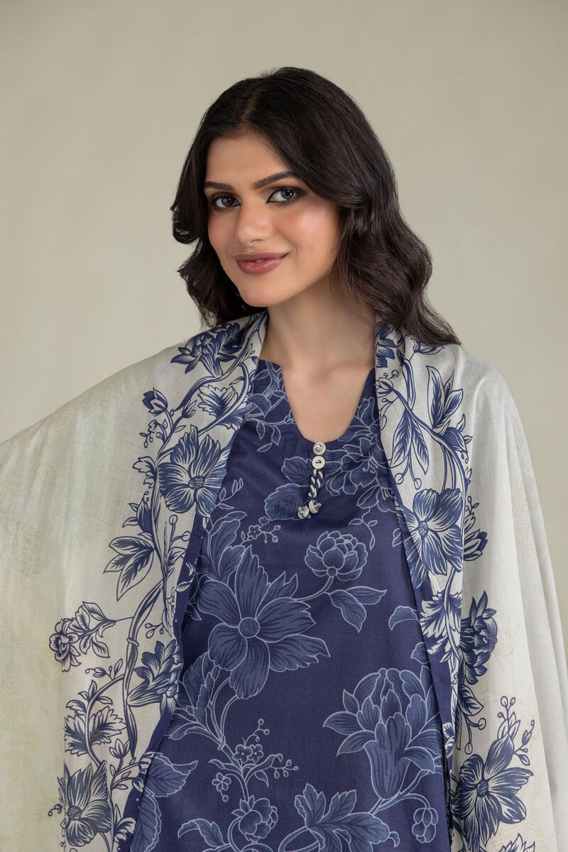 Lawn Floral Dupatta