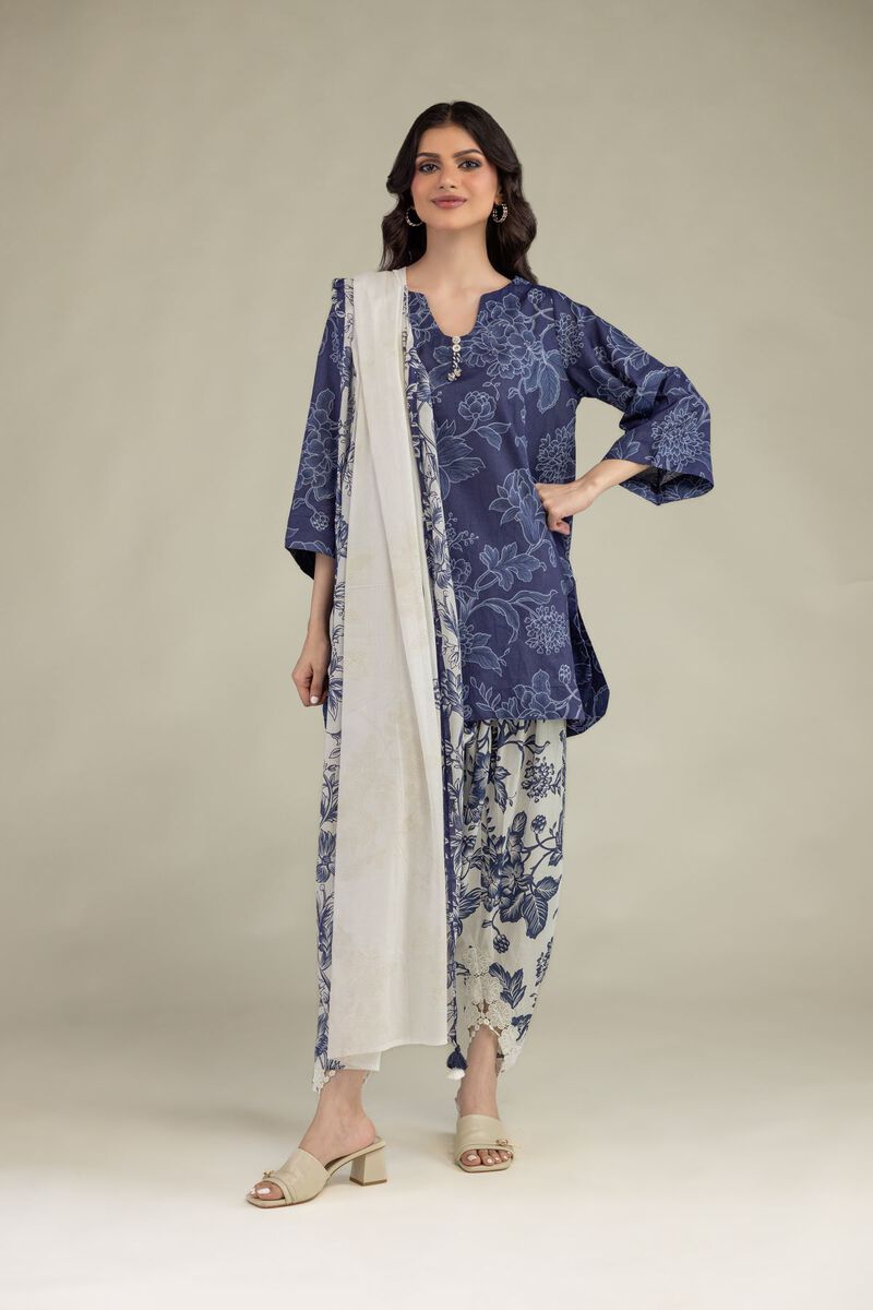 Lawn Floral Dupatta