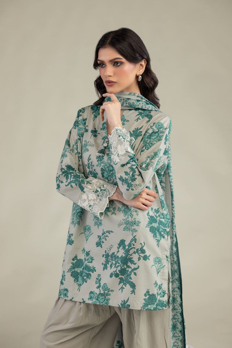 Floral Lawn Dupatta