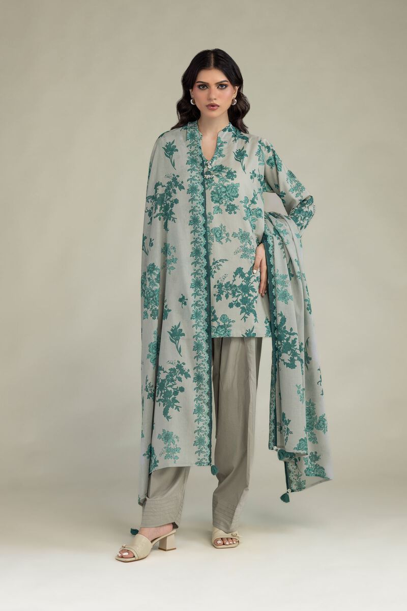 Floral Lawn Dupatta