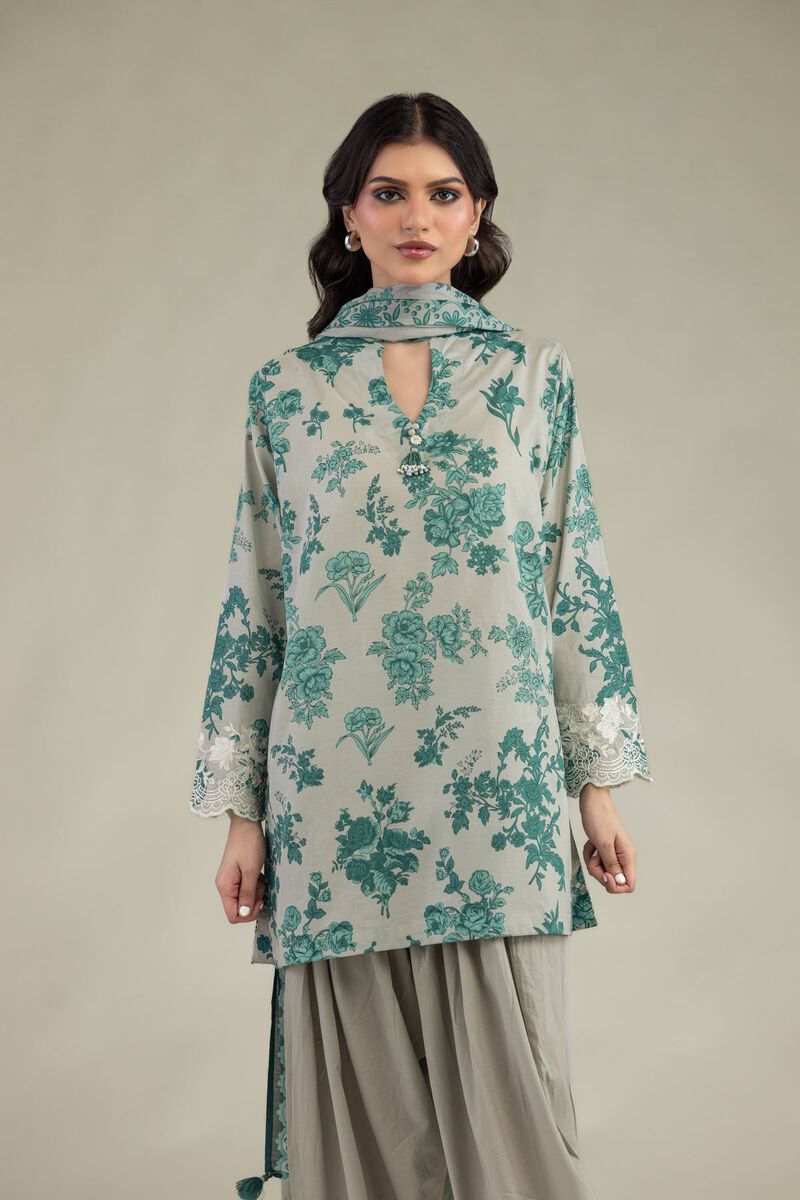 Floral Lawn Dupatta