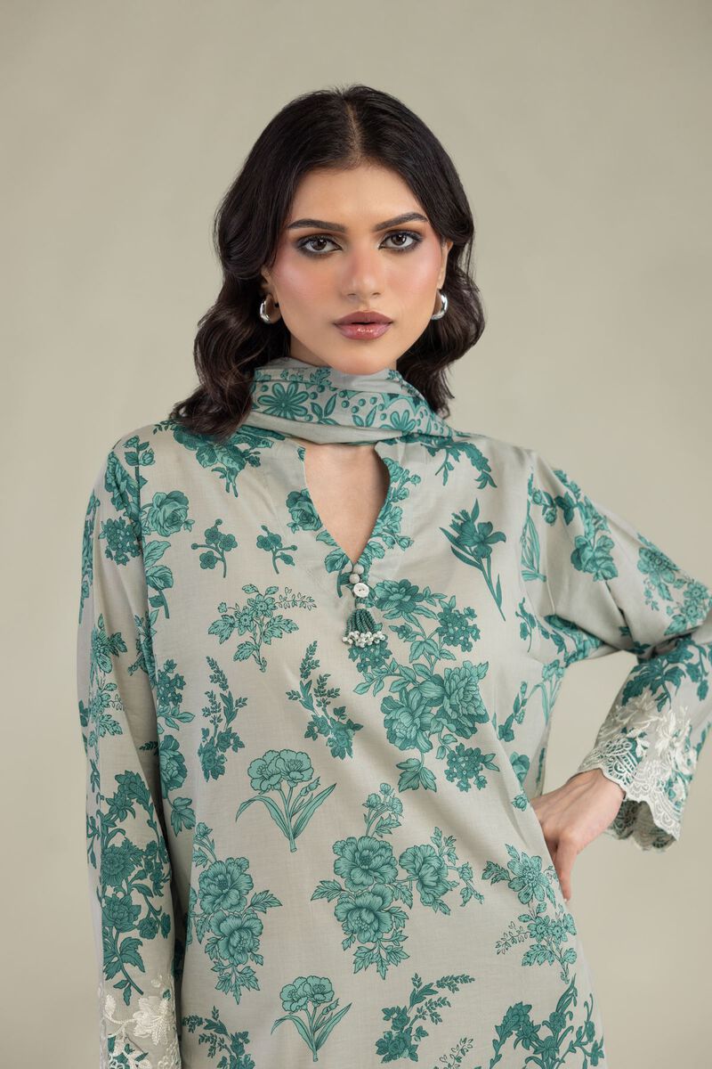 Floral Lawn Dupatta