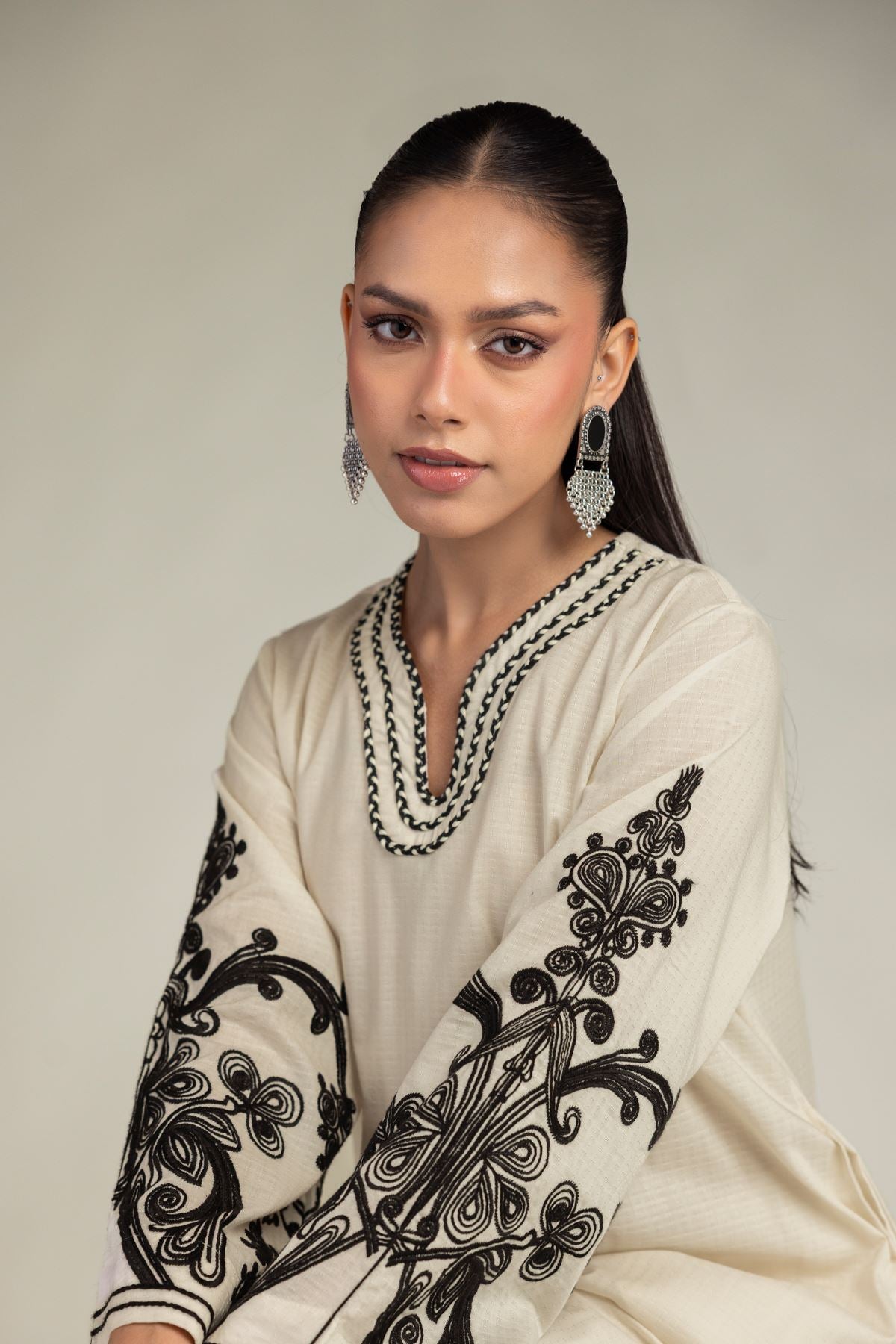 Floral Cotton Kurta