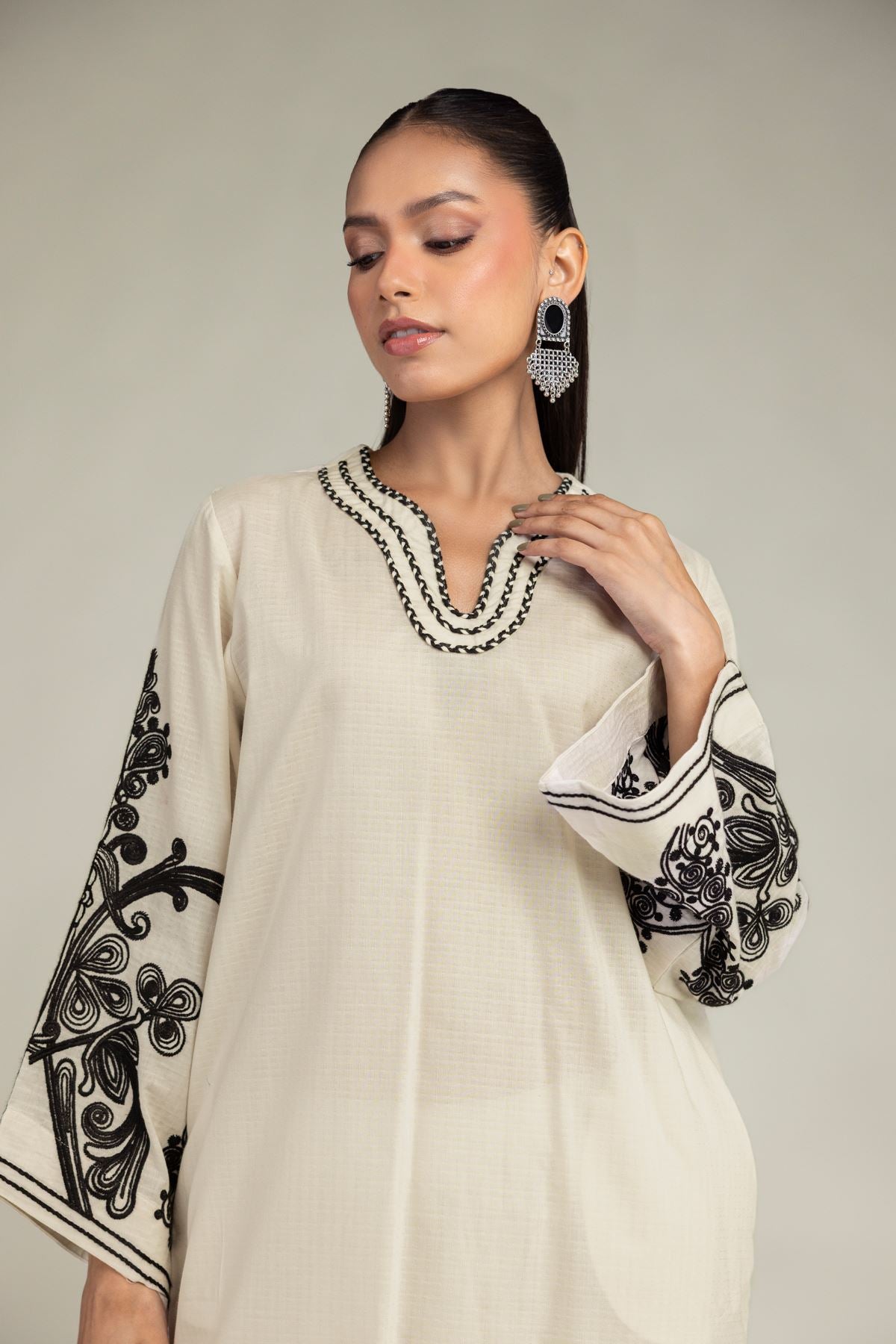 Floral Cotton Kurta