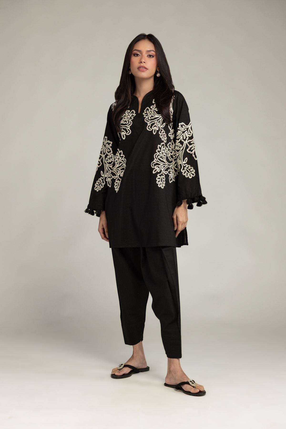 Black Cotton Shalwar