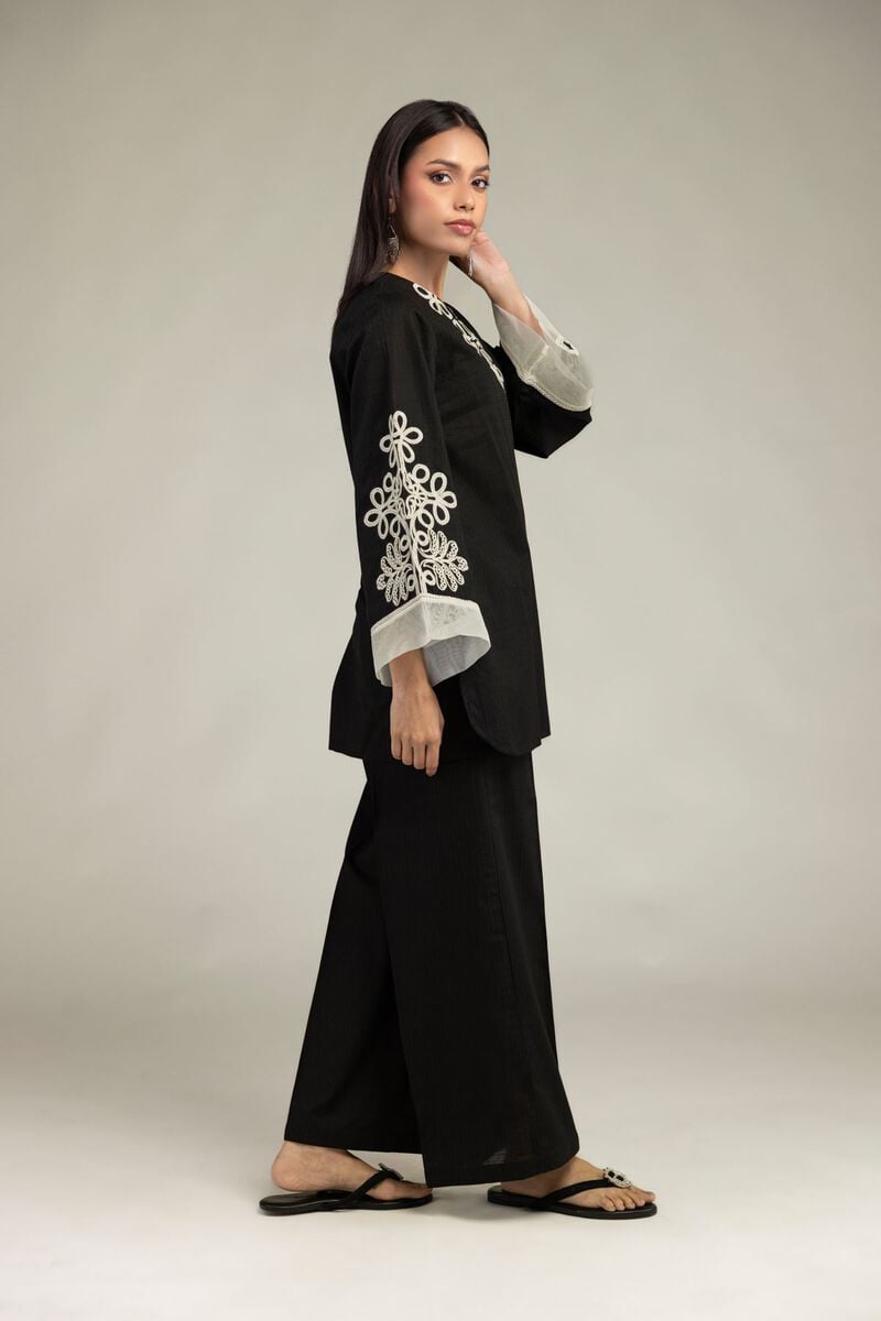 Black Cotton Pants