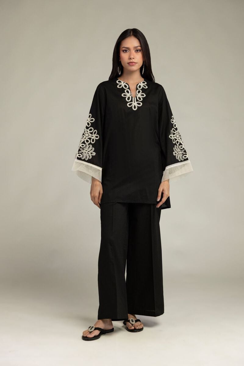Black Cotton Pants