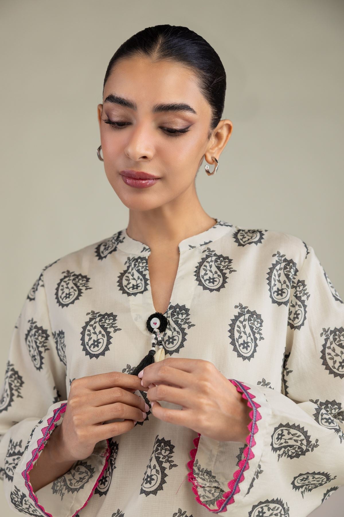Short Paisley Kurta