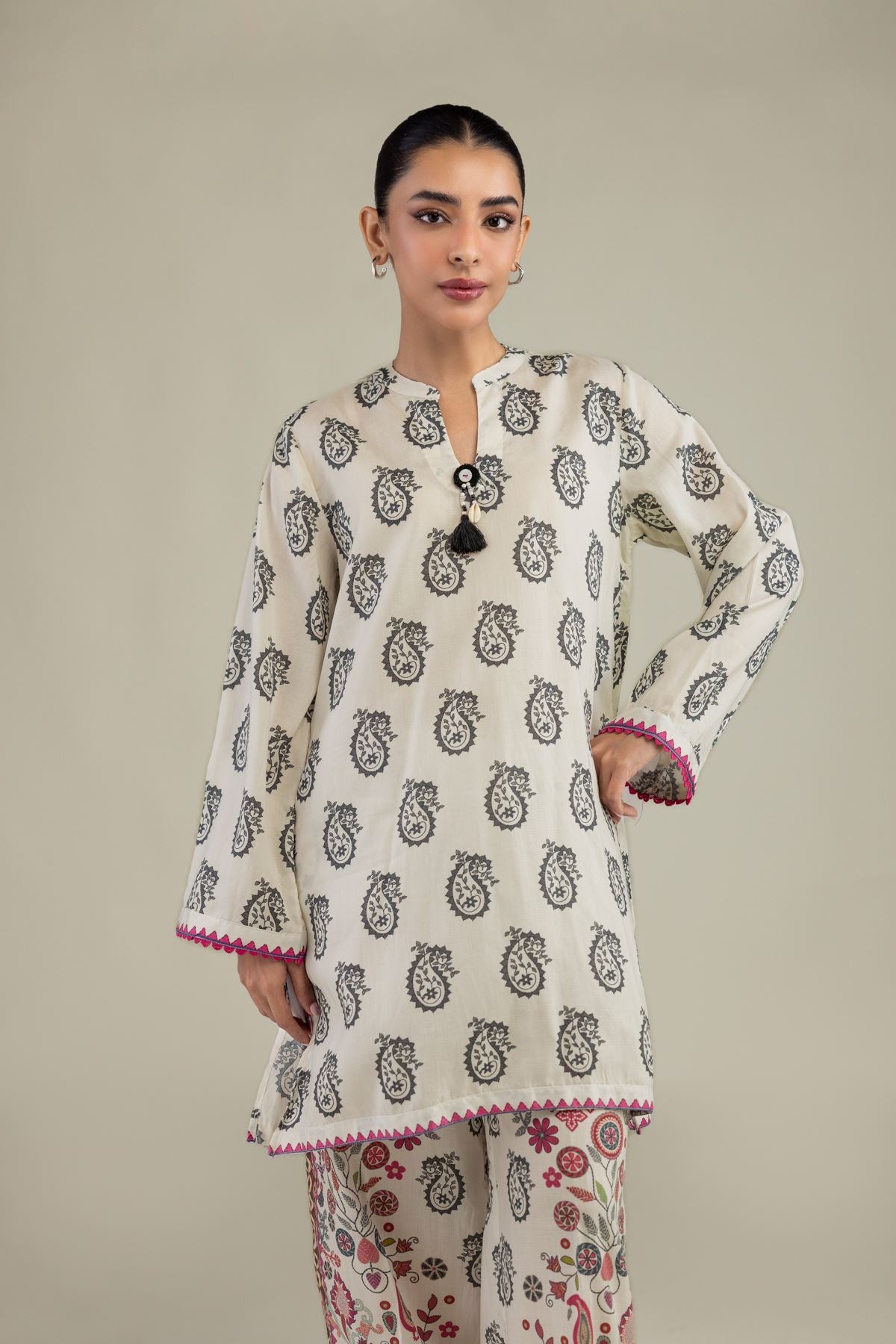 Short Paisley Kurta