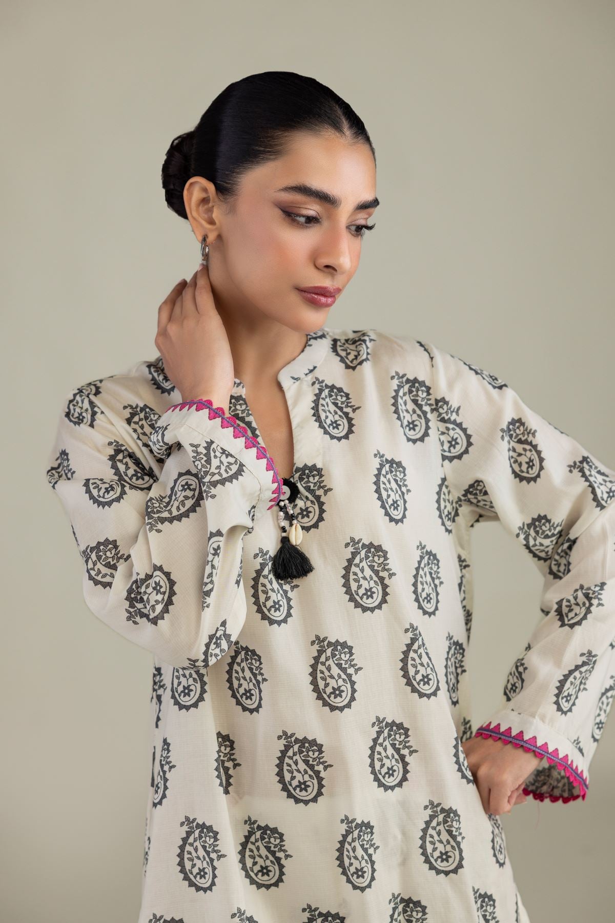Short Paisley Kurta