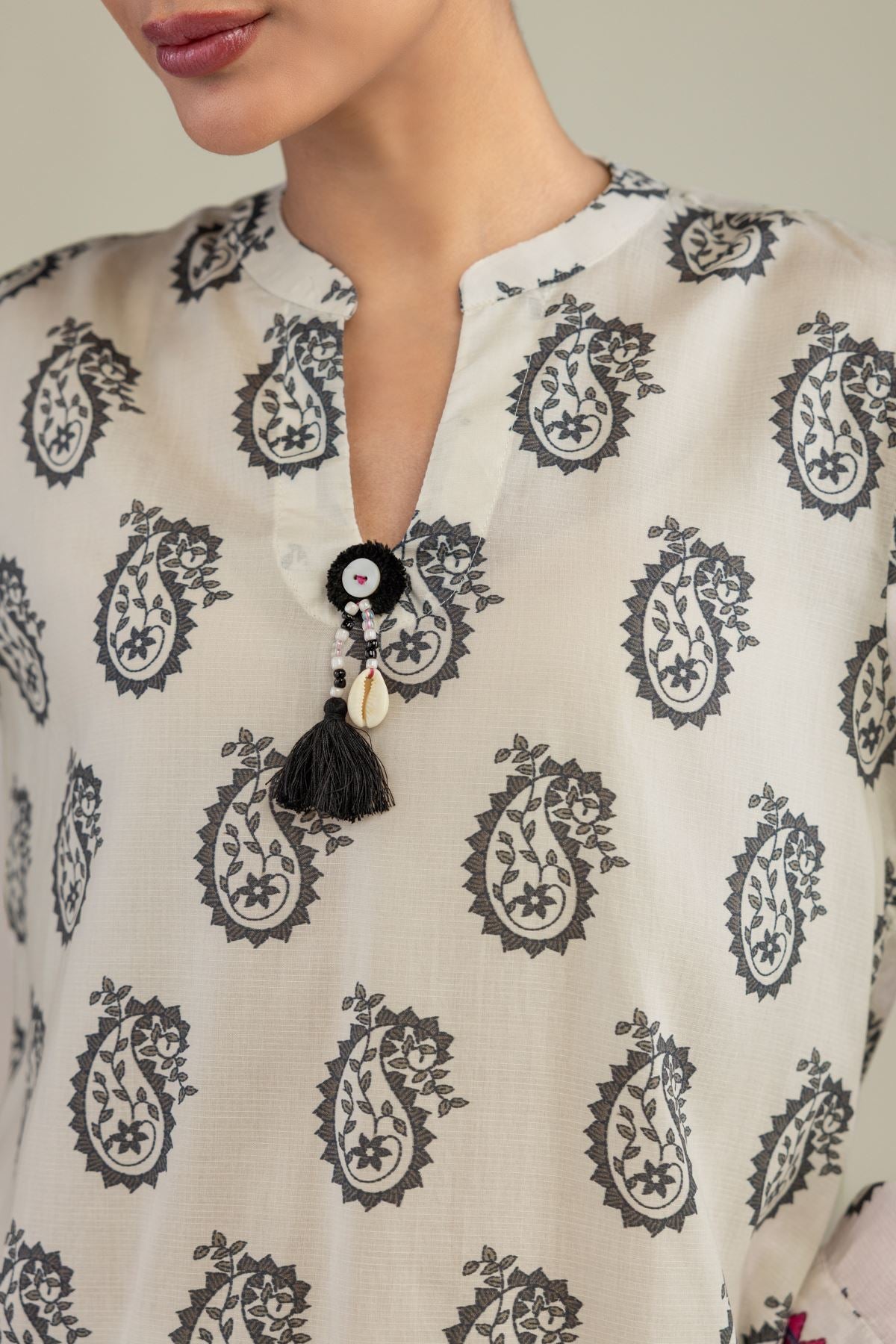 Short Paisley Kurta