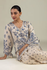 Short Floral Kurta