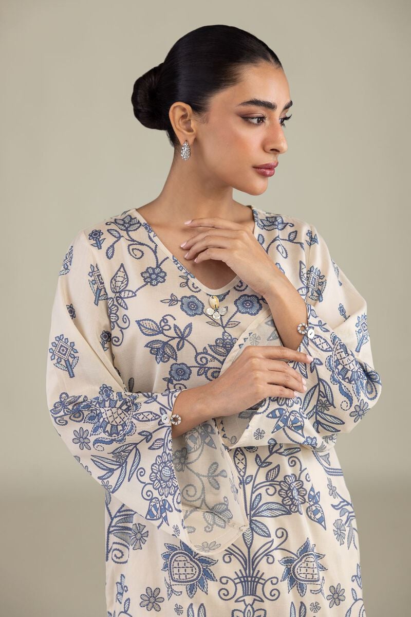Short Floral Kurta